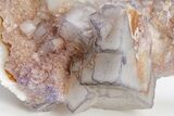 Purple Edge Fluorite Crystal Cluster - Qinglong Mine, China #205466-2